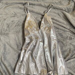 Glamorous Silver Camisole Top